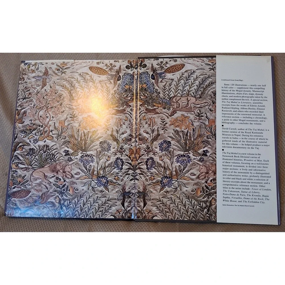 The Taj Mahal David Carroll Newsweek Wonders of Man Hardcover History Book 1972